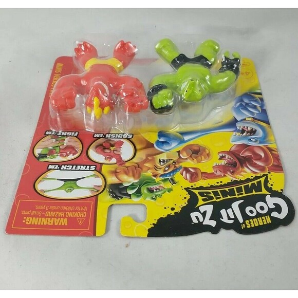 HEROES OF GOO JIT ZU MINIS BLAZAGON VS ROCK JAW 2 PACK NIB MOC - Picture 8 of 9